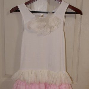 Cherokee Girl pink and white ruffle dress